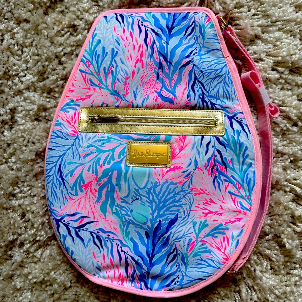 NWOT Lilly Pulitzer tennis bag sling racket cover